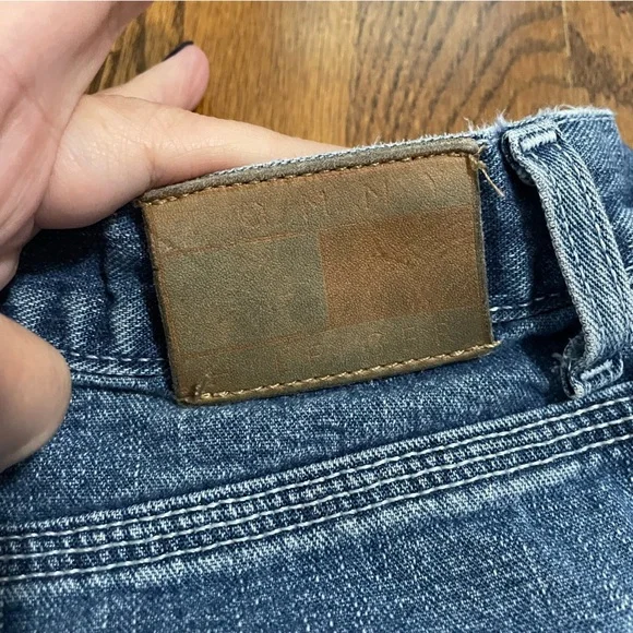 Tommy Hilfiger Vintage‎ Carpenter Denim Shorts Size 16 - Picture 6 of 9